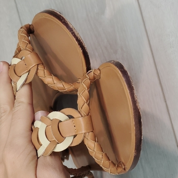 Zimmermann Womens Link Weave Tie Leather Gladiator Flats Sandals sz 36 US 5.5 - Picture 6 of 15